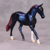 PREVIEW LISTING ONLY Layover OOAK Deco Blue Maroon Warmblood Chip By Jamie Adamson MM24