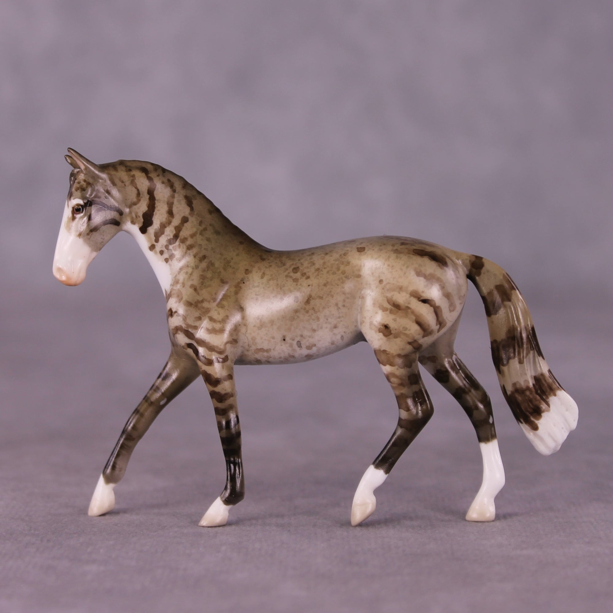 &quot;Boots&quot; OOAK Warmblood Chip By Jess Hamill - Menagerie Series
