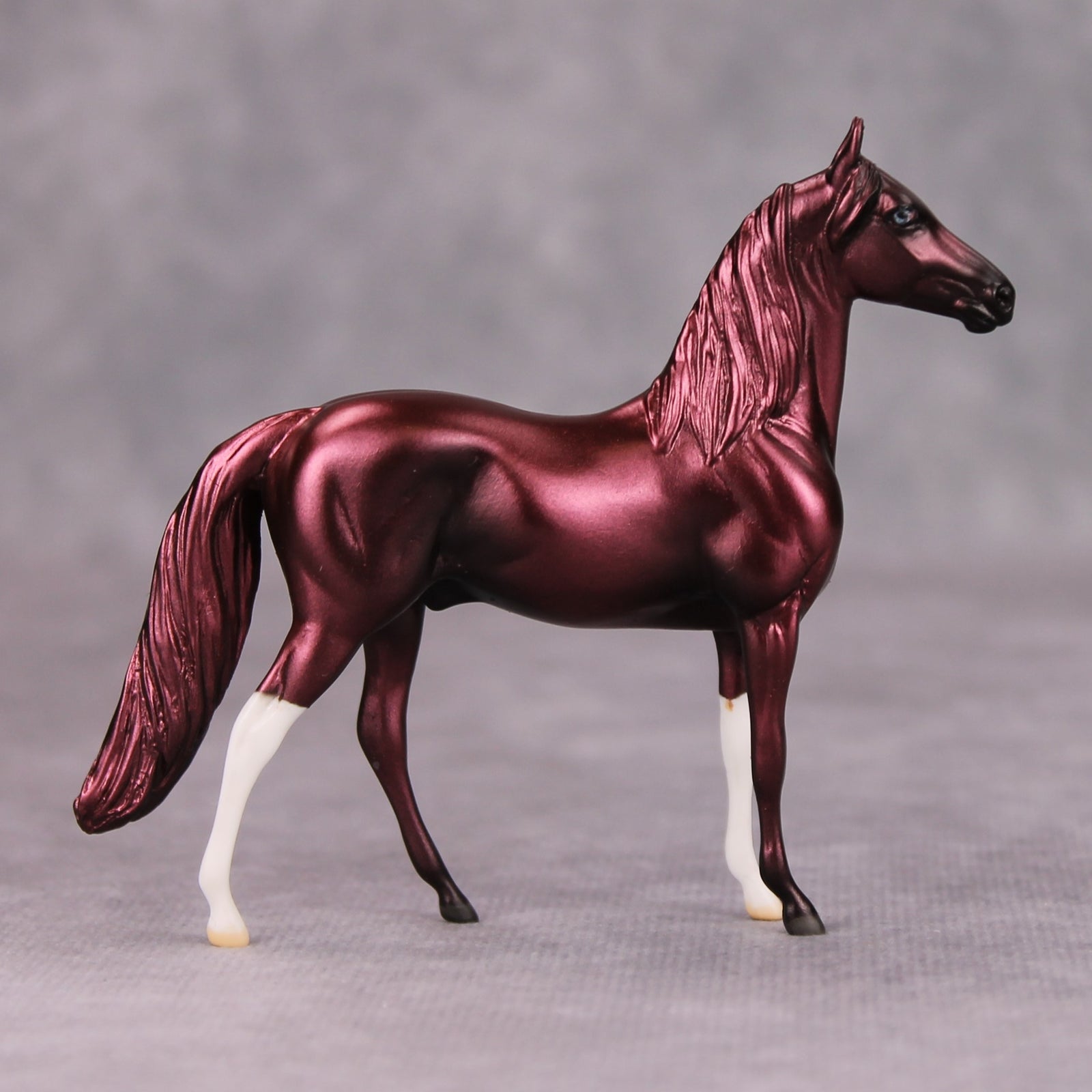 DFW OOAK Deco Dark Red Morgan Chip By Jamie Adamson MM24