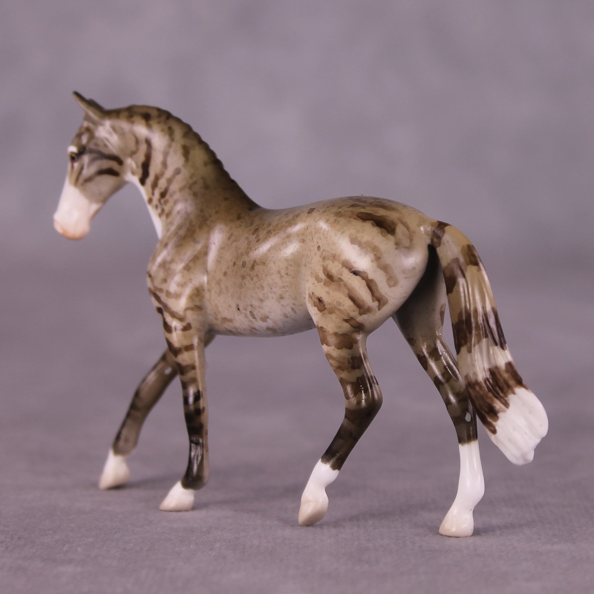&quot;Boots&quot; OOAK Warmblood Chip By Jess Hamill - Menagerie Series