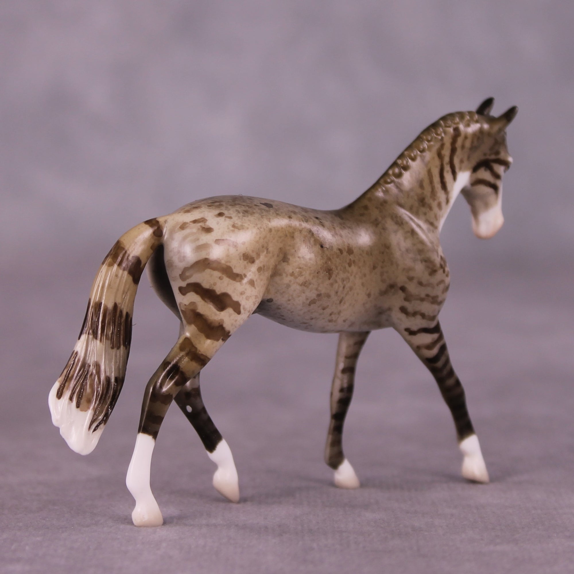 &quot;Boots&quot; OOAK Warmblood Chip By Jess Hamill - Menagerie Series