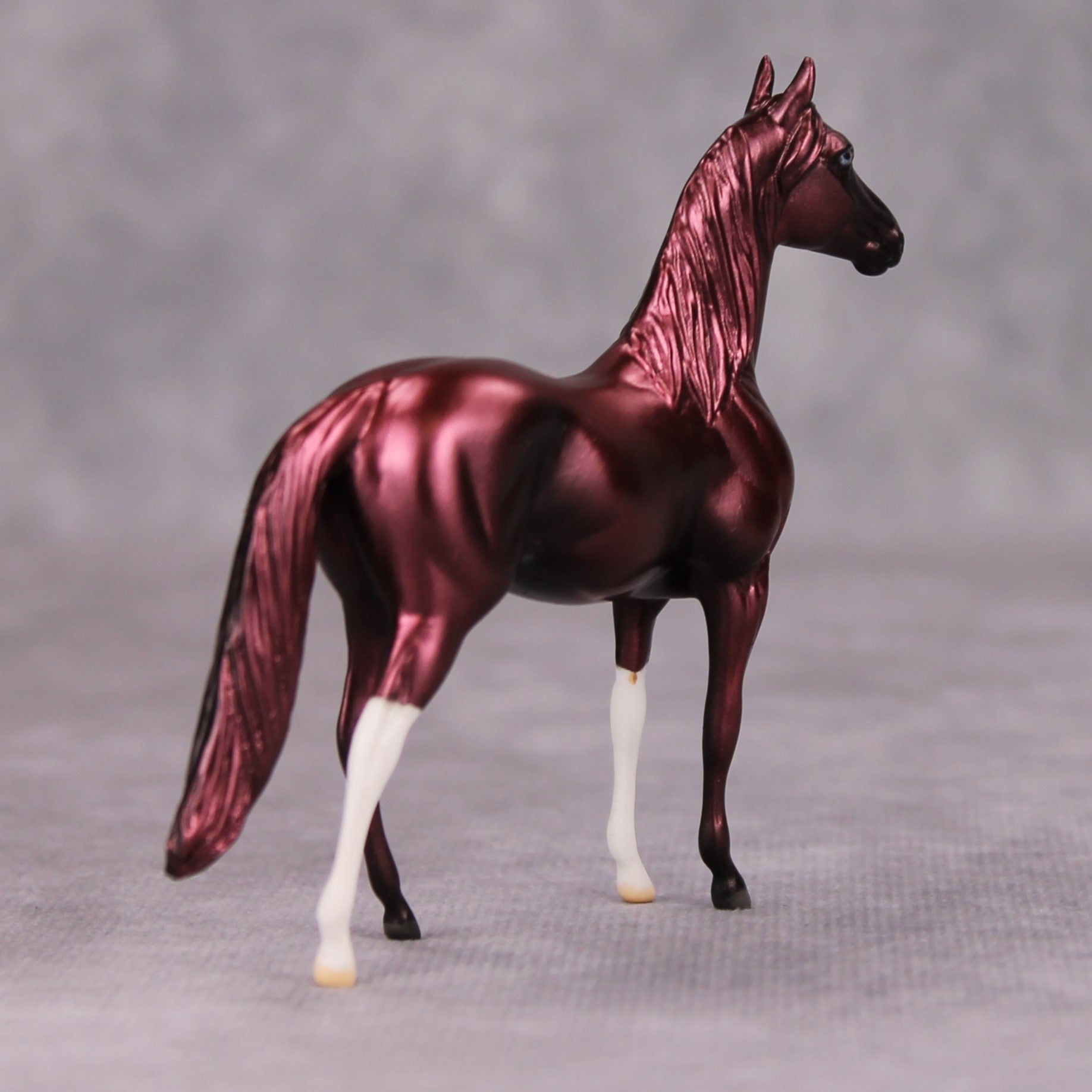DFW OOAK Deco Dark Red Morgan Chip By Jamie Adamson MM24