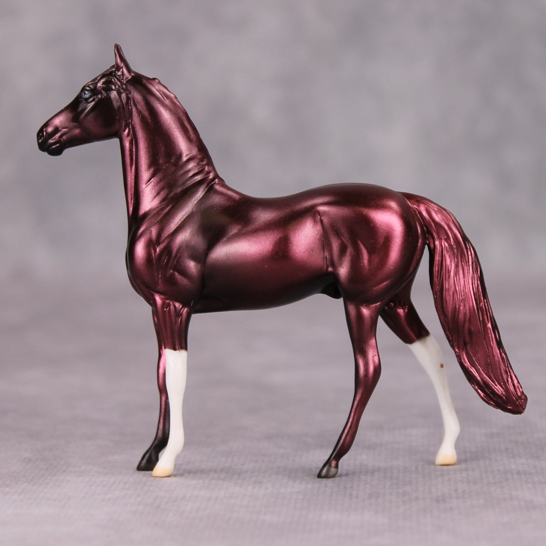 DFW OOAK Deco Dark Red Morgan Chip By Jamie Adamson MM24