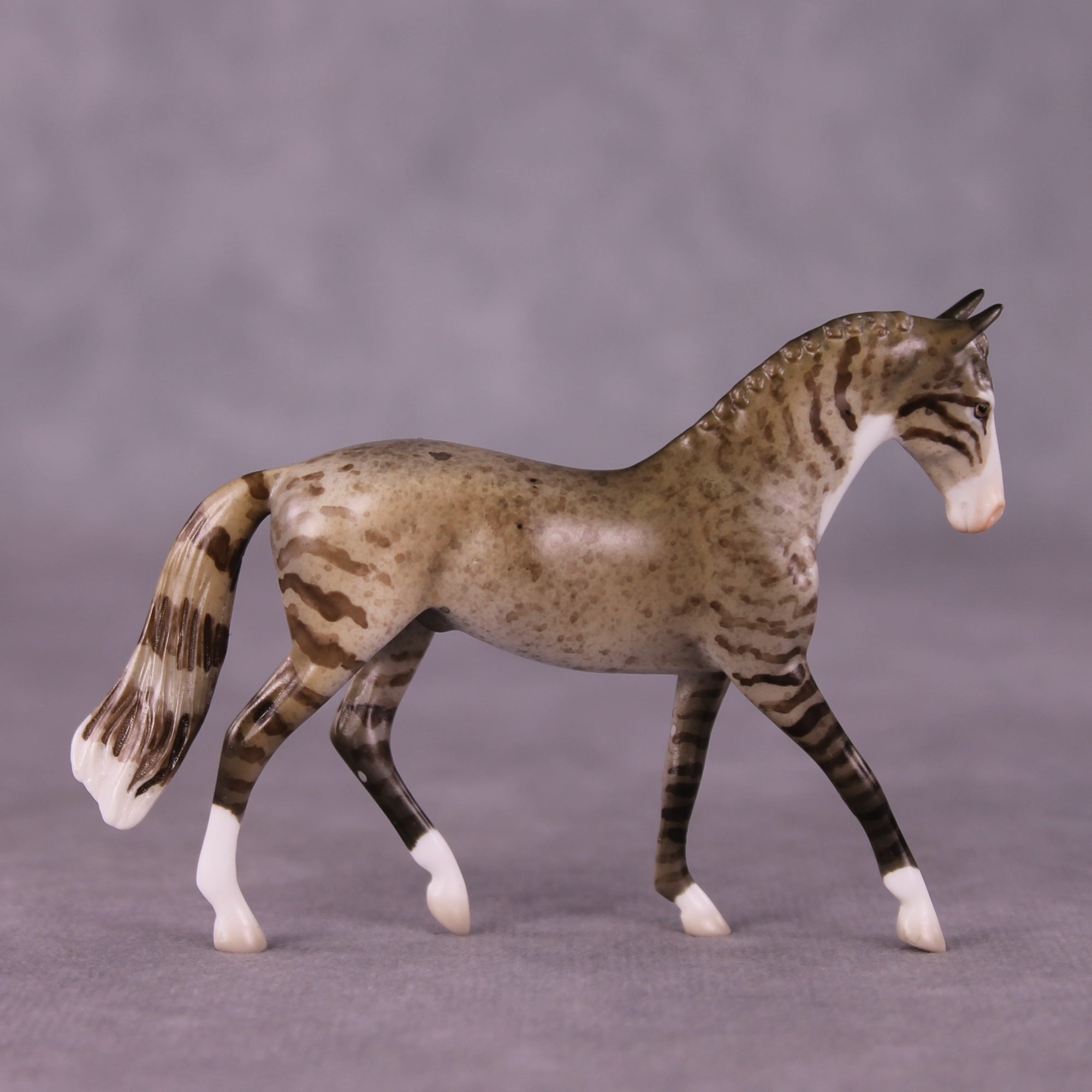 &quot;Boots&quot; OOAK Warmblood Chip By Jess Hamill - Menagerie Series