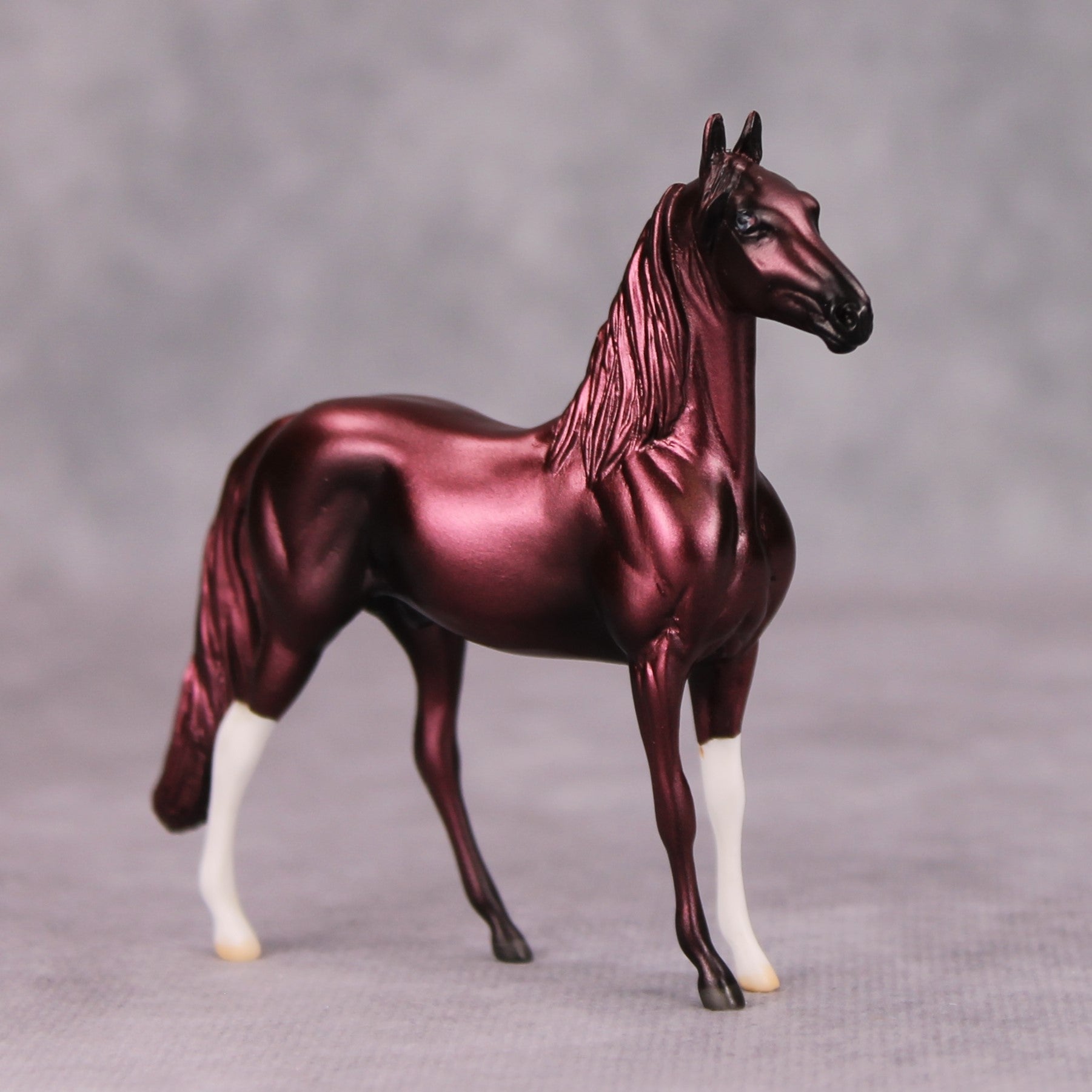 DFW OOAK Deco Dark Red Morgan Chip By Jamie Adamson MM24