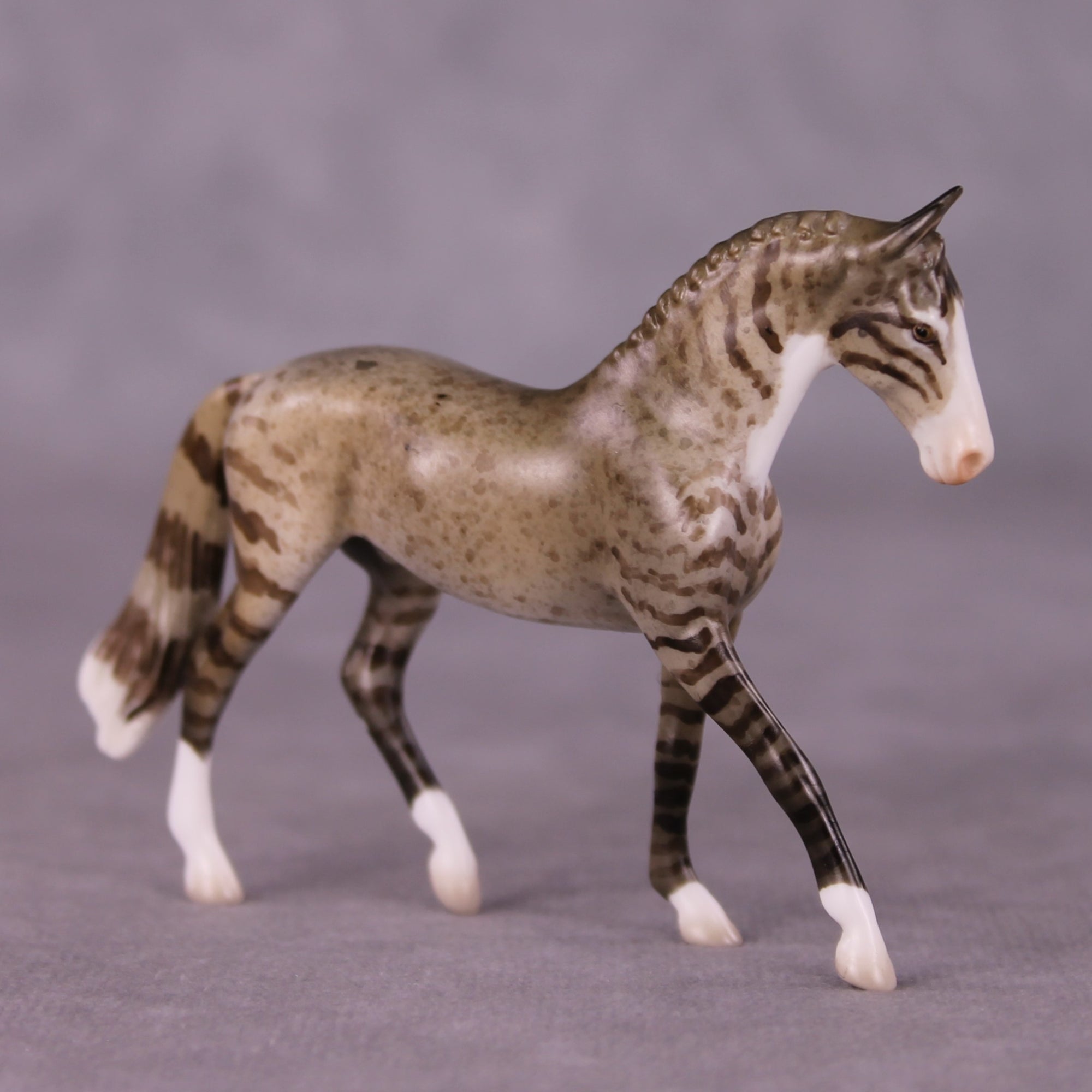 &quot;Boots&quot; OOAK Warmblood Chip By Jess Hamill - Menagerie Series