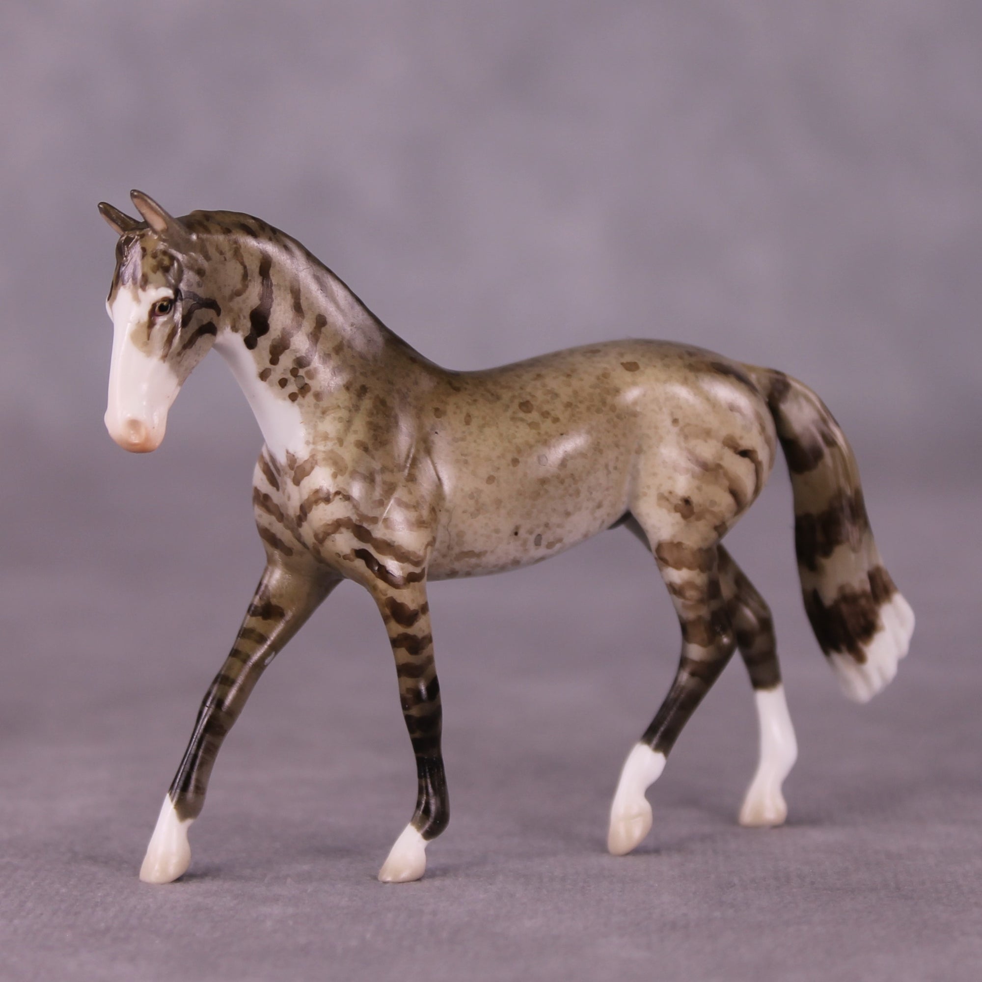&quot;Boots&quot; OOAK Warmblood Chip By Jess Hamill - Menagerie Series