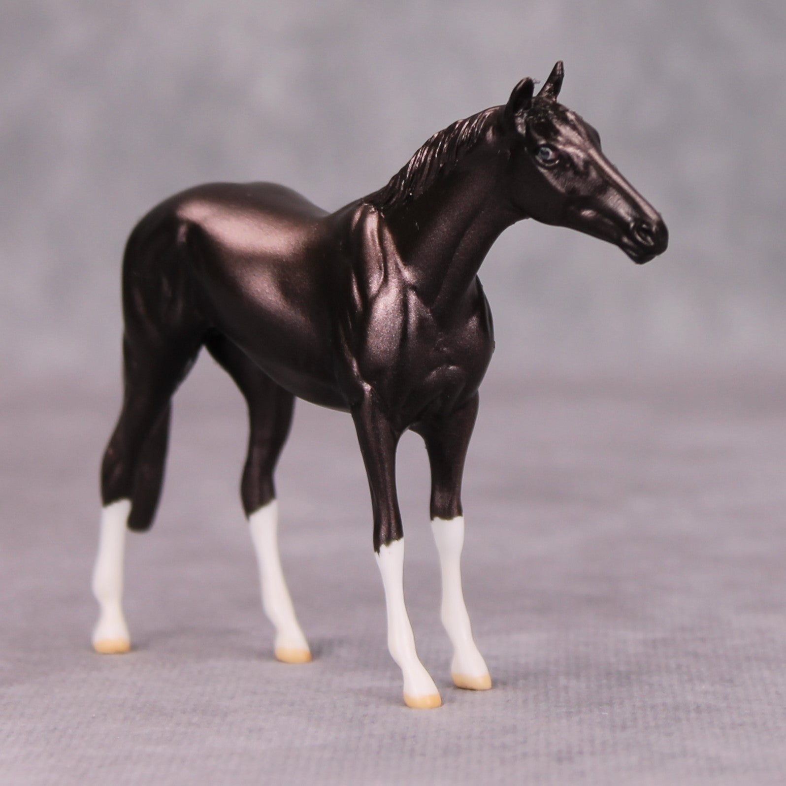 First Class OOAK Obsidian Thoroughbred Chip By Jamie Adamson MM24