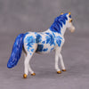 PREVIEW LISTING ONLY Perfect Imperfection OOAK Porcelain Pottery Blue Floral Deco Pony Chip By Jess Hamill  MM24 MHP Auction