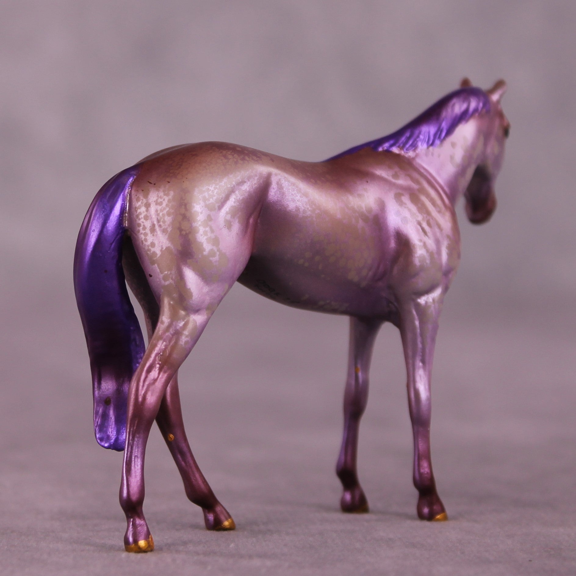 Lavender Latte OOAK FCM Chip Thoroughbred By Kristen Cermele July GemStones Series