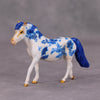 PREVIEW LISTING ONLY Perfect Imperfection OOAK Porcelain Pottery Blue Floral Deco Pony Chip By Jess Hamill  MM24 MHP Auction