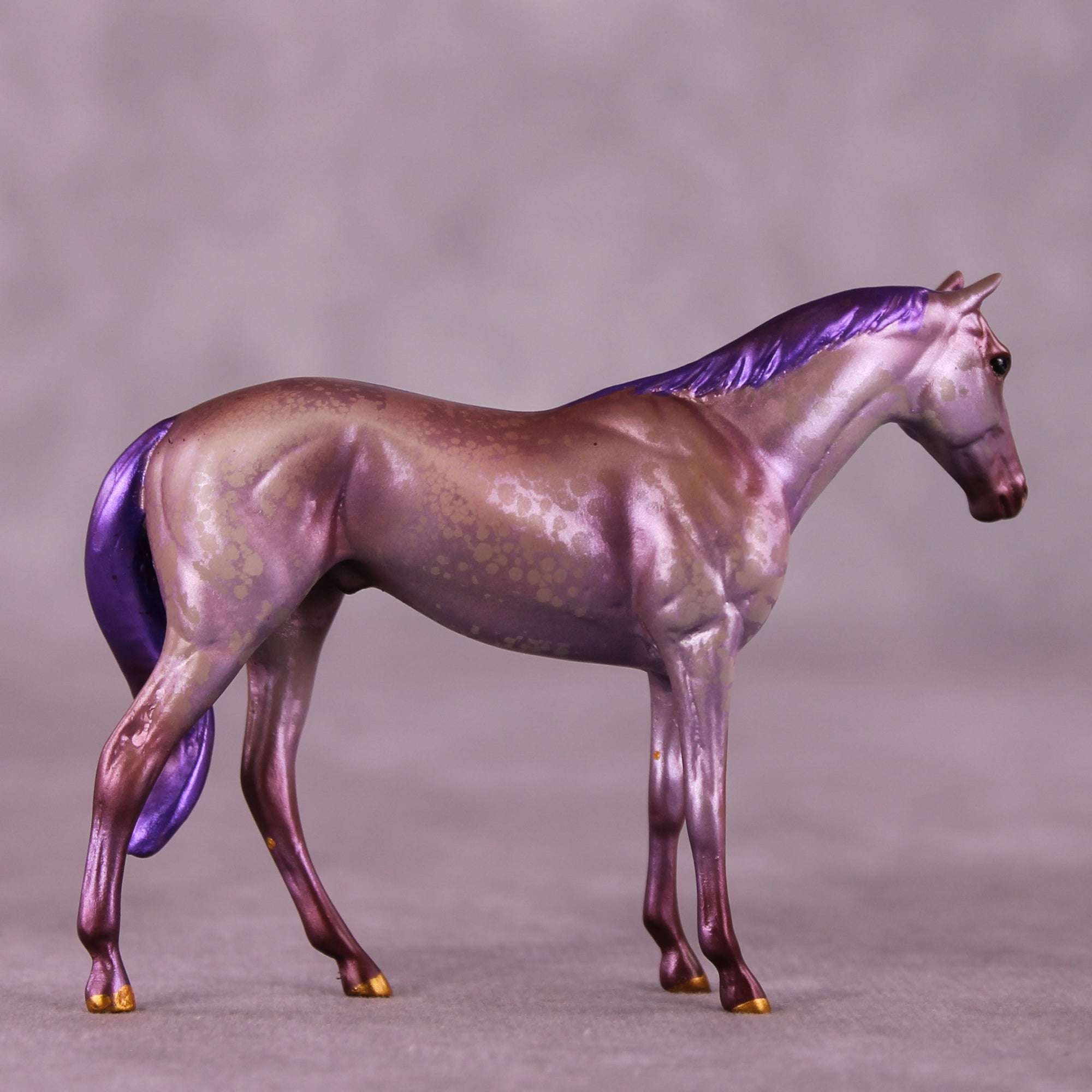Lavender Latte OOAK FCM Chip Thoroughbred By Kristen Cermele July GemStones Series