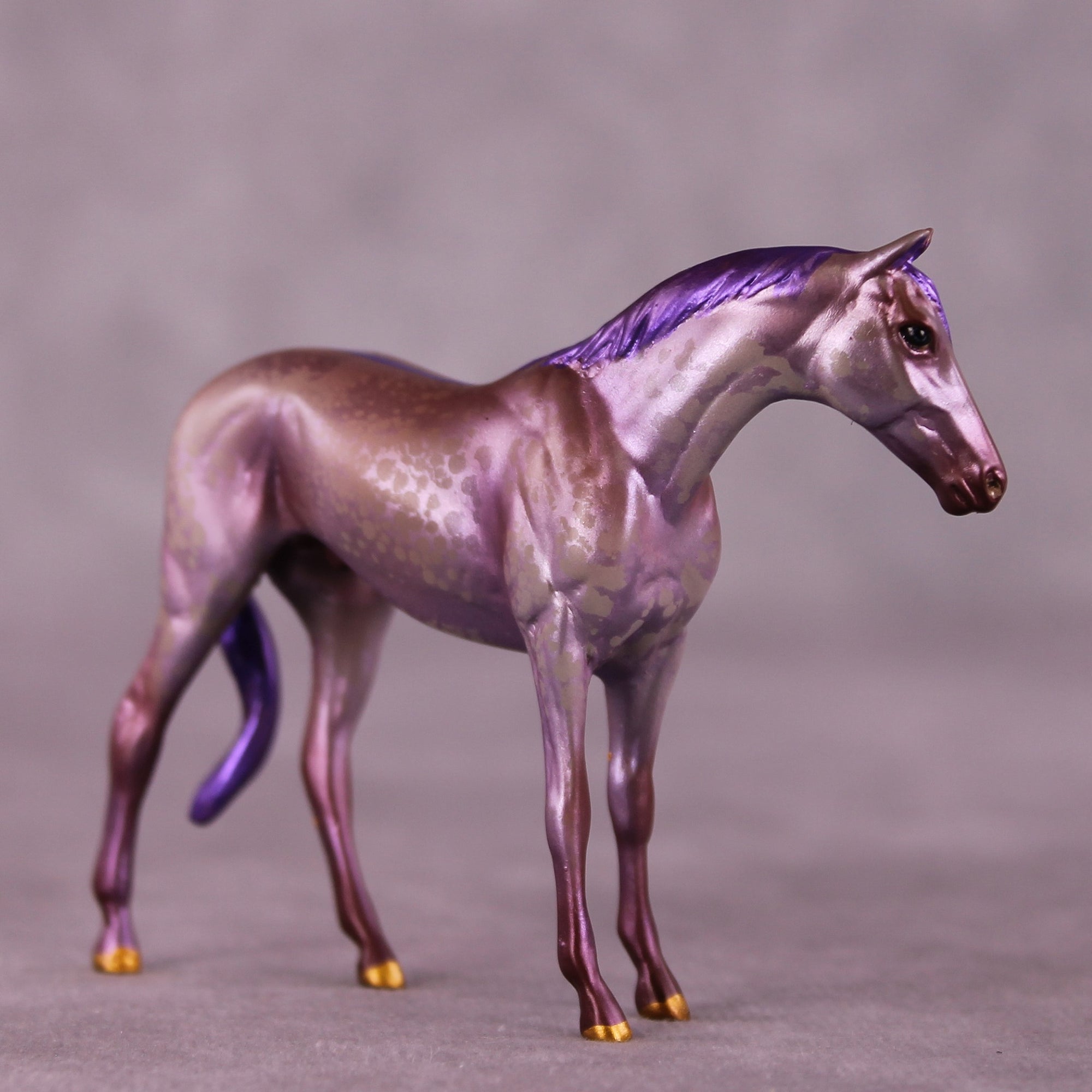 Lavender Latte OOAK FCM Chip Thoroughbred By Kristen Cermele July GemStones Series