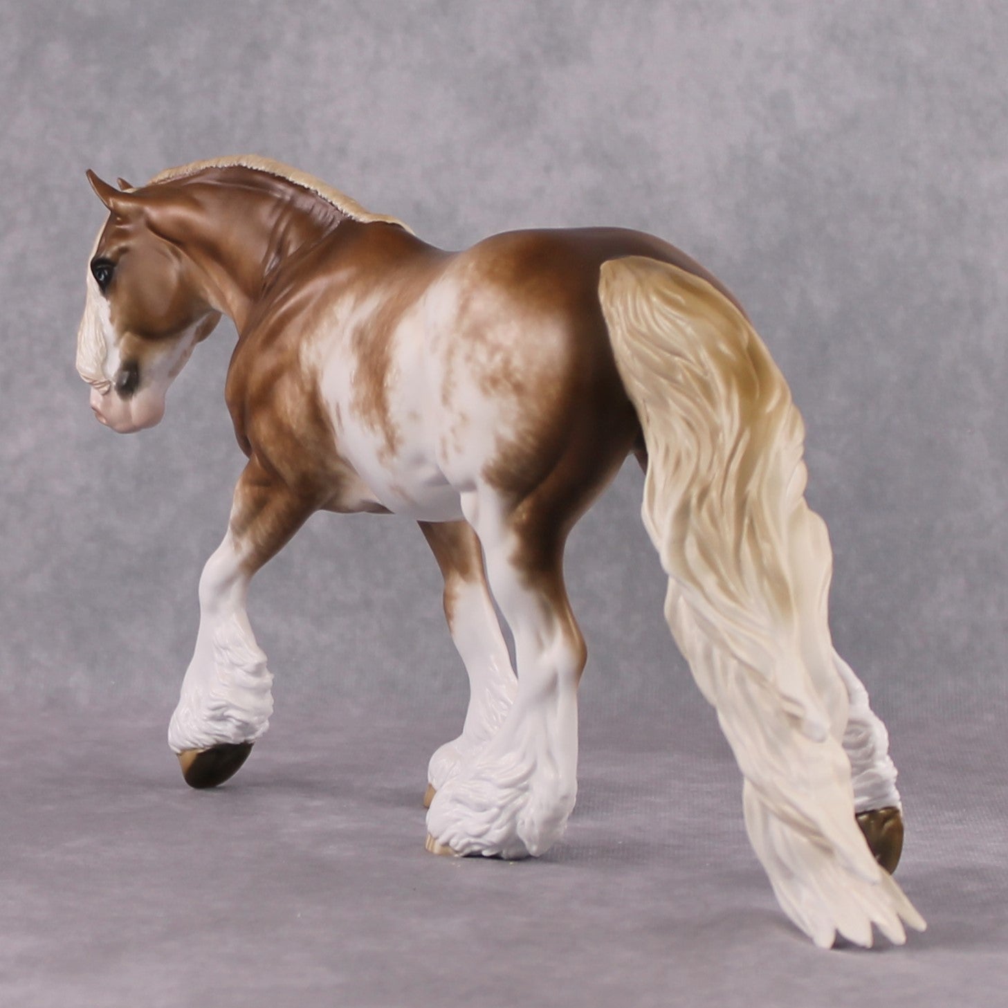 "Luminous" OOAK Chestnut Sorrel Sabino Irish Cob by Sheryl Leisure Best Offer