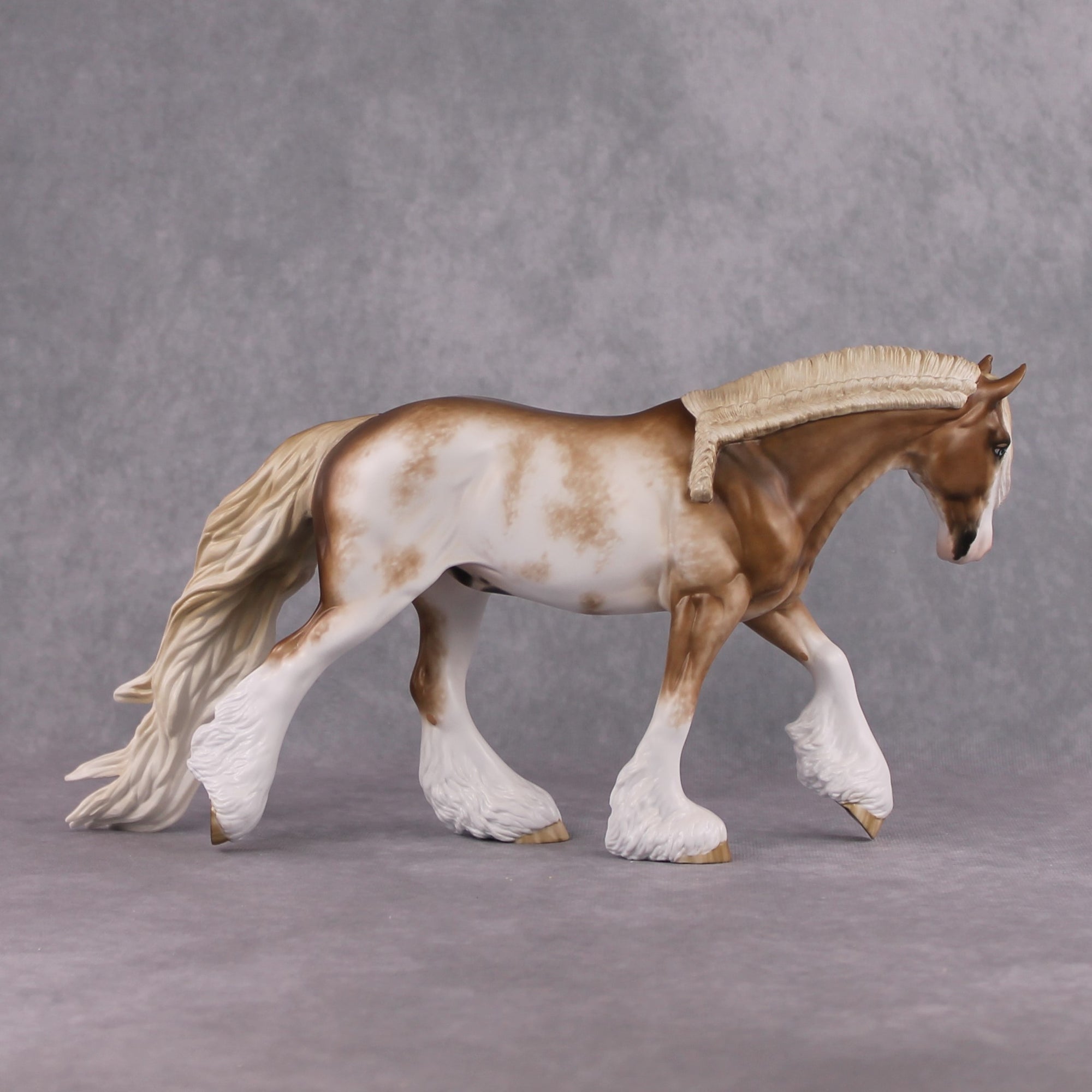 "Luminous" OOAK Chestnut Sorrel Sabino Irish Cob by Sheryl Leisure Best Offer