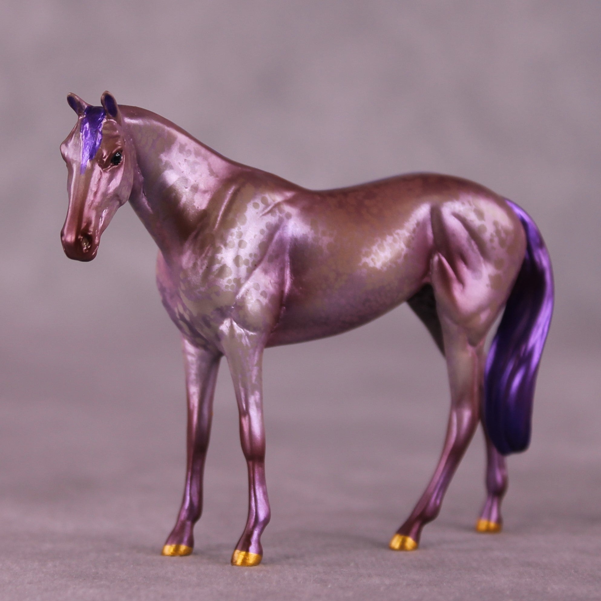 Lavender Latte OOAK FCM Chip Thoroughbred By Kristen Cermele July GemStones Series