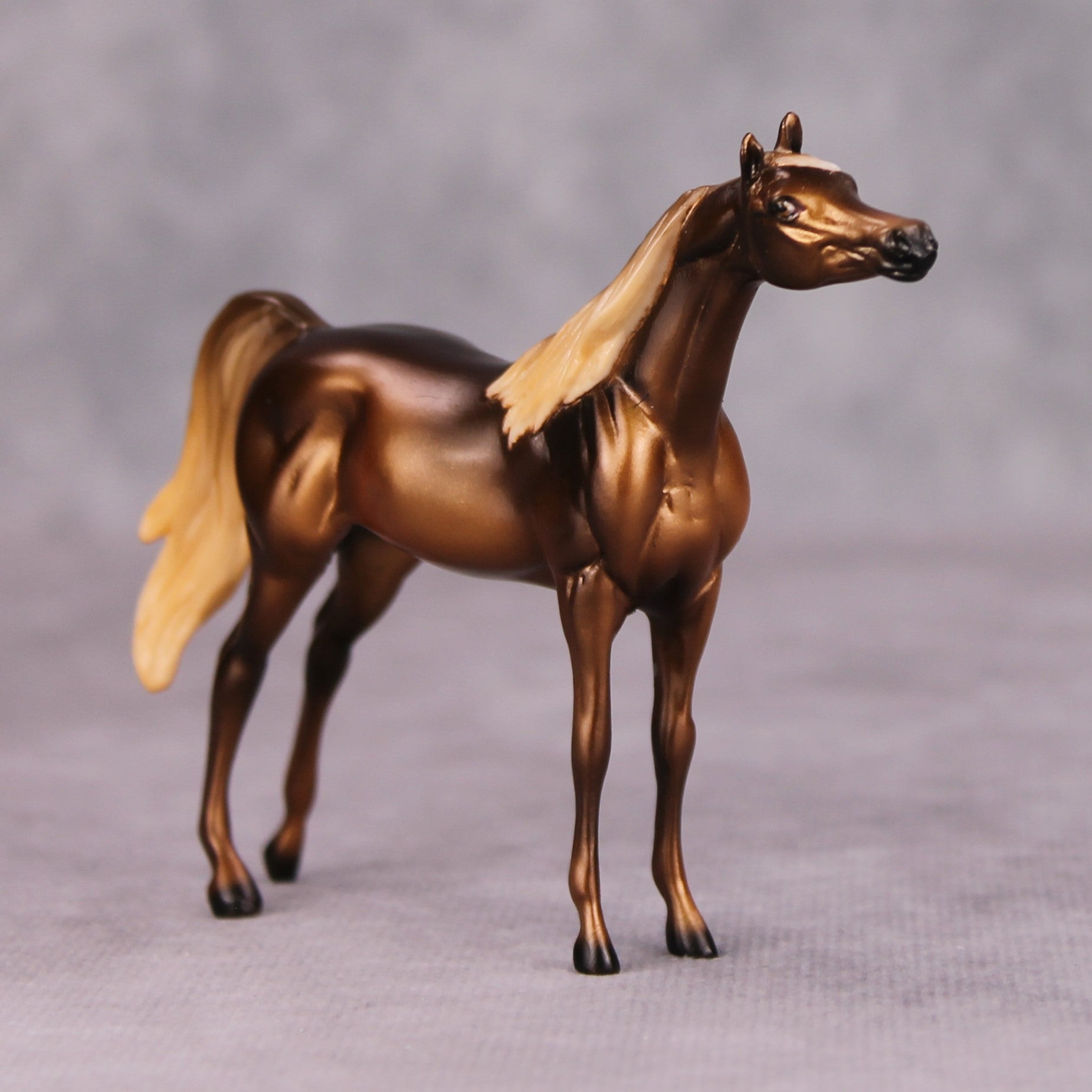 Hickory OOAK Flaxen Chestnut Arabian Chip By Ellen Robbins MM24