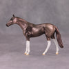 PREVIEW LISTING ONLY Middle Seat OOAK Deco Rosey Steel Grey Thoroughbred Chip By Jamie Adamson MM24