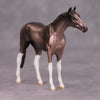 PREVIEW LISTING ONLY Middle Seat OOAK Deco Rosey Steel Grey Thoroughbred Chip By Jamie Adamson MM24