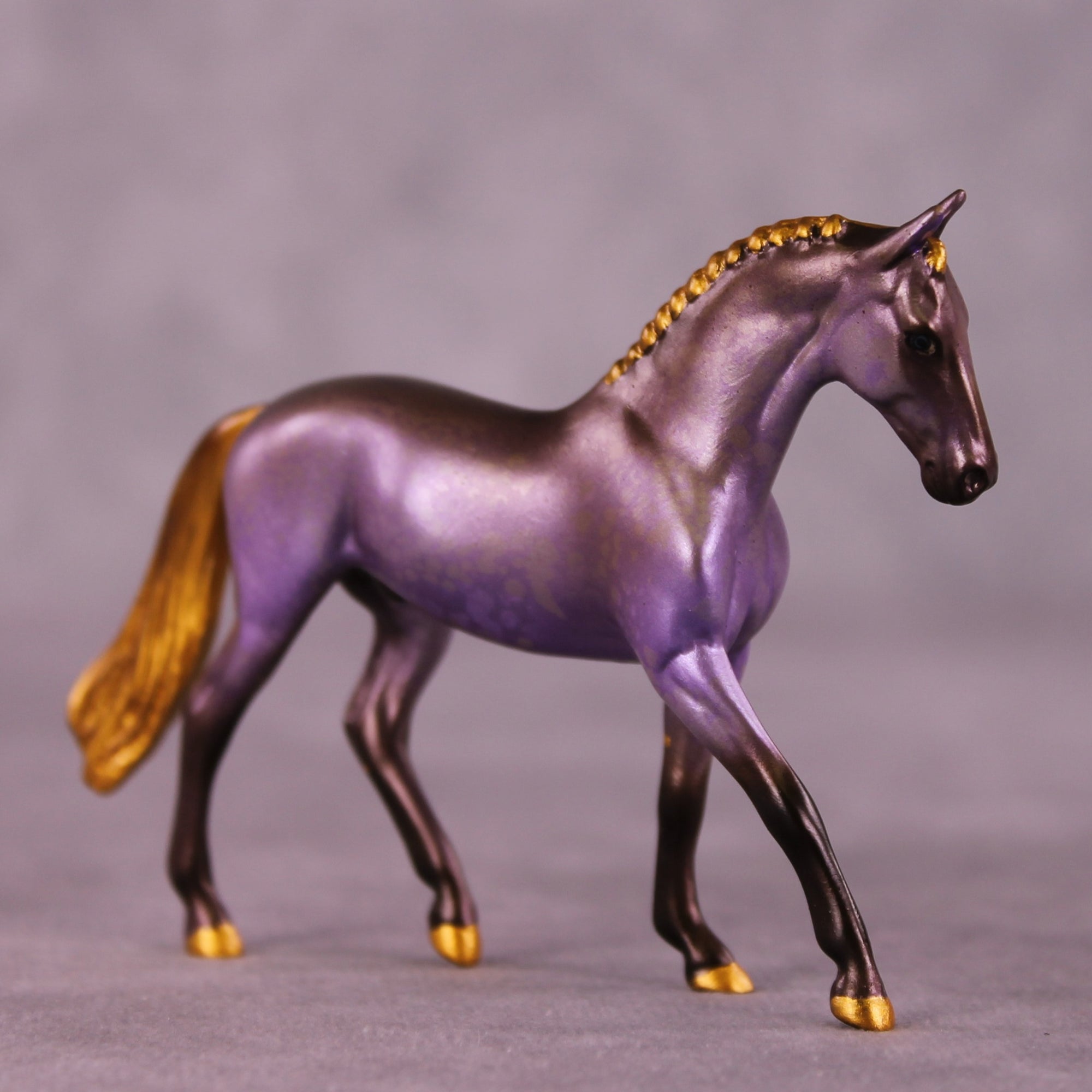 Lavender Mocha OOAK Chip Warmblood By Kristen Cermele July GemStones Series