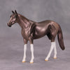 PREVIEW LISTING ONLY Middle Seat OOAK Deco Rosey Steel Grey Thoroughbred Chip By Jamie Adamson MM24