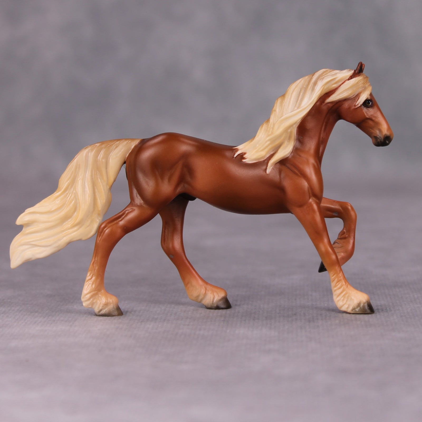 Pumpkin Pie OOAK Flaxen Chestnut Friesian Chip By Ellen Robbins MM24