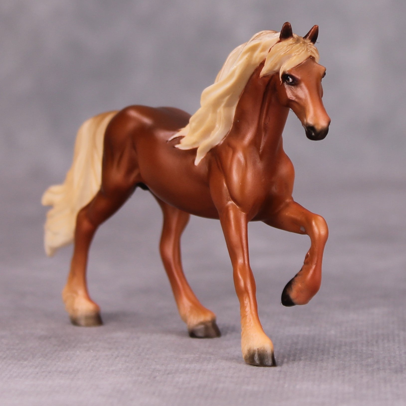 Pumpkin Pie OOAK Flaxen Chestnut Friesian Chip By Ellen Robbins MM24