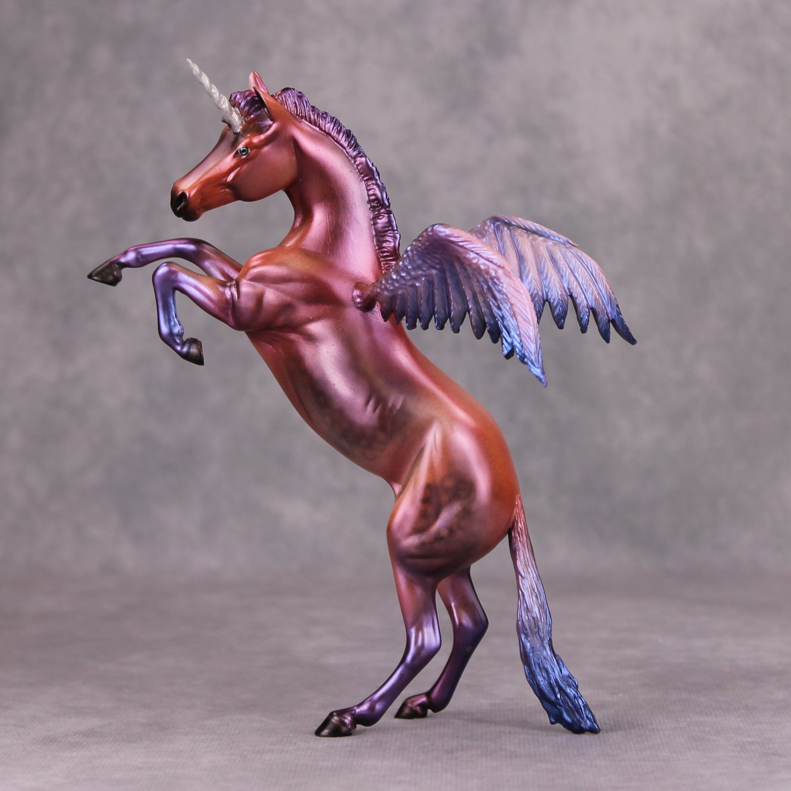 Sweet Dreams OOAK Custom Alicorn Rearing Pebble By Dawn Quick MM24 MHP Auction