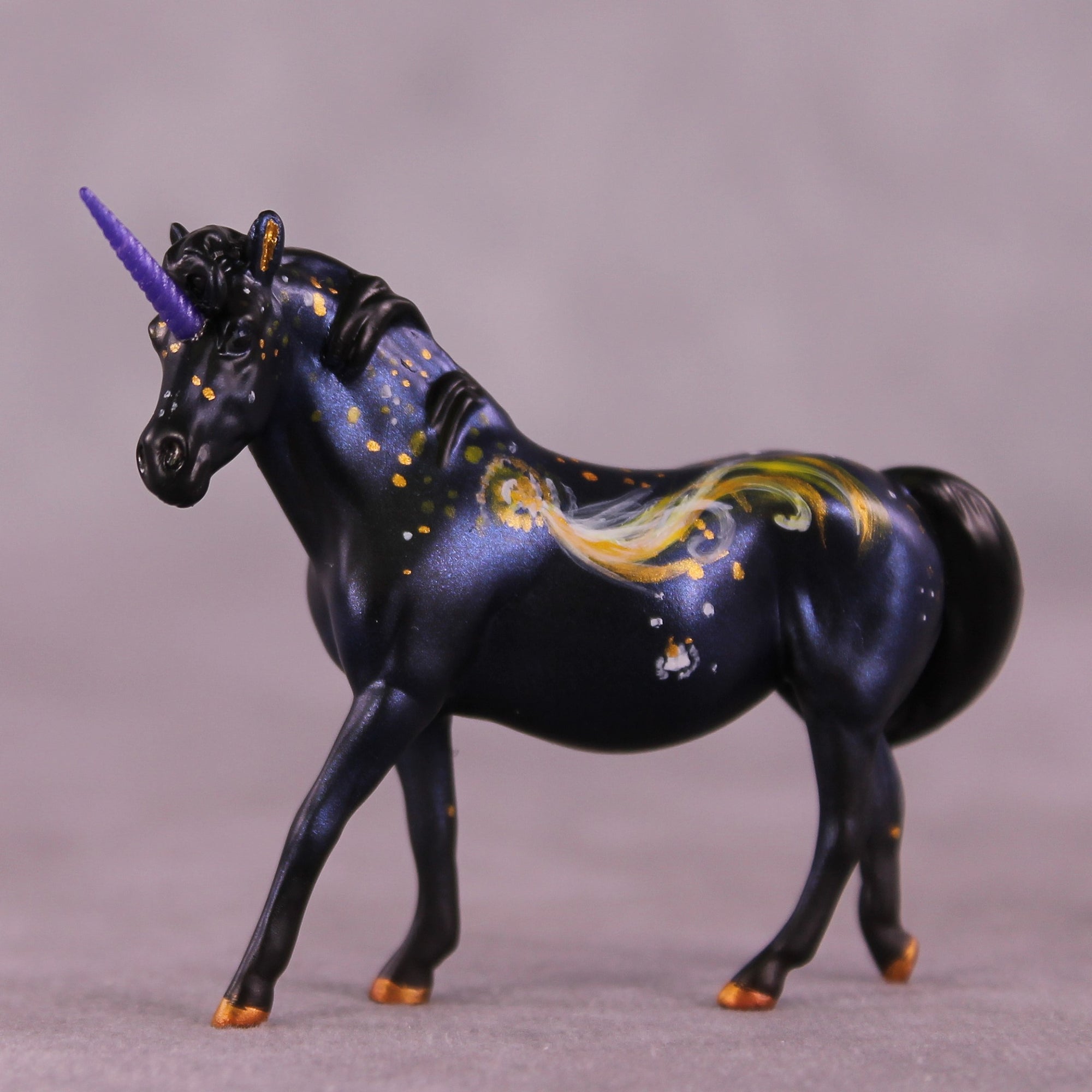 Stella OOAK FCM Chip Pony By Kristen Cermele July GemStones Series