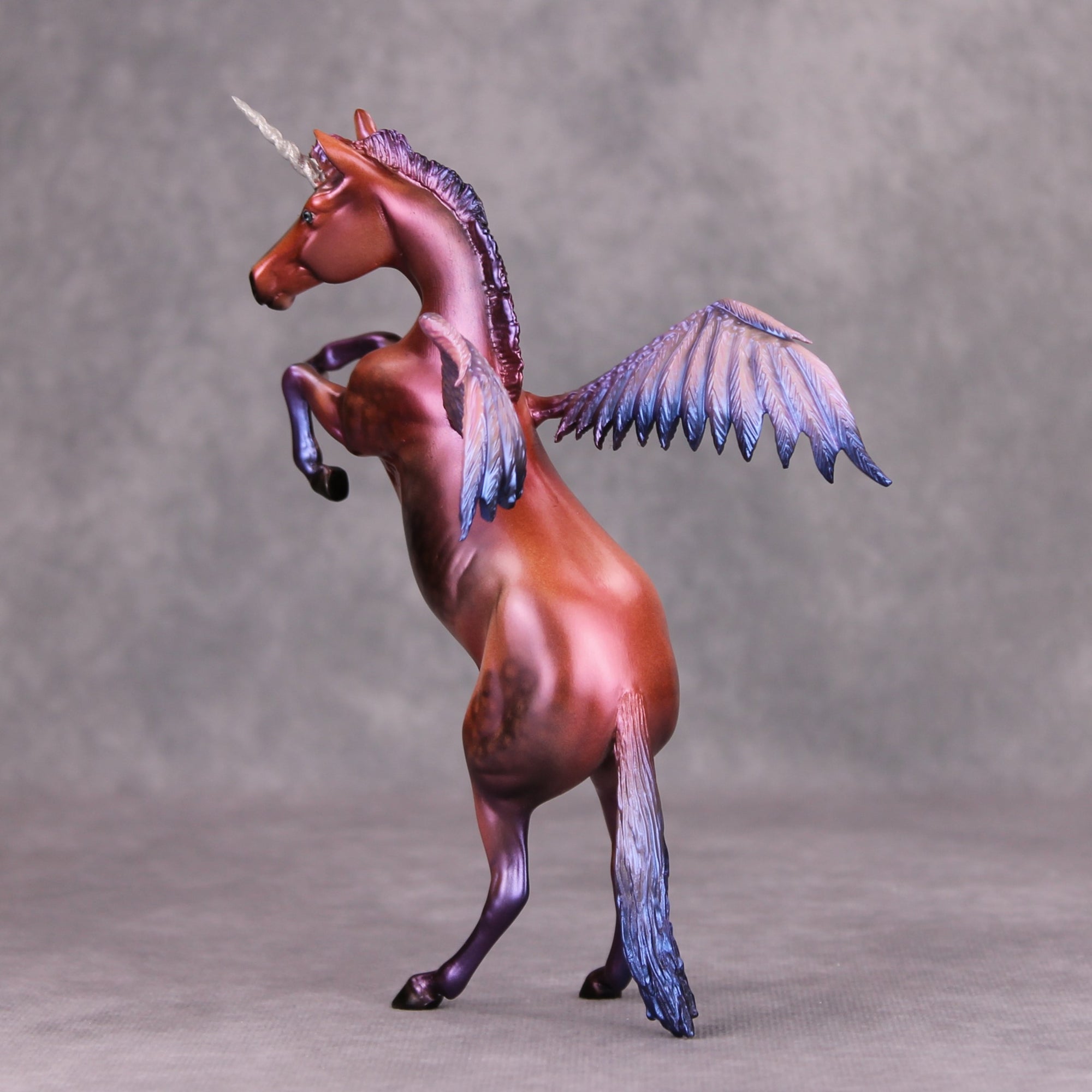 Sweet Dreams OOAK Custom Alicorn Rearing Pebble By Dawn Quick MM24 MHP Auction