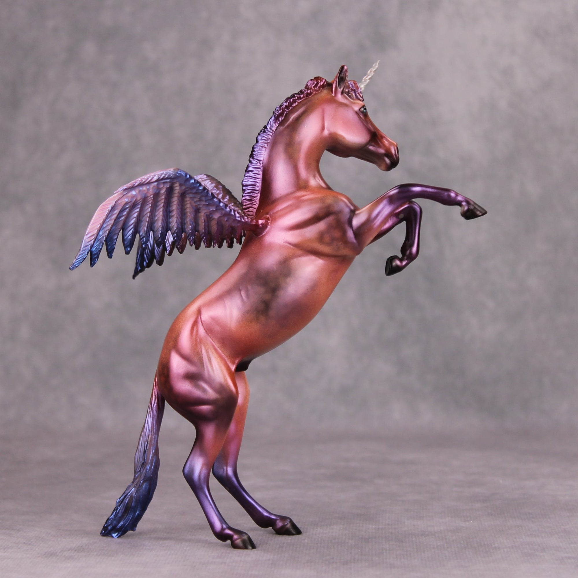 Sweet Dreams OOAK Custom Alicorn Rearing Pebble By Dawn Quick MM24 MHP Auction