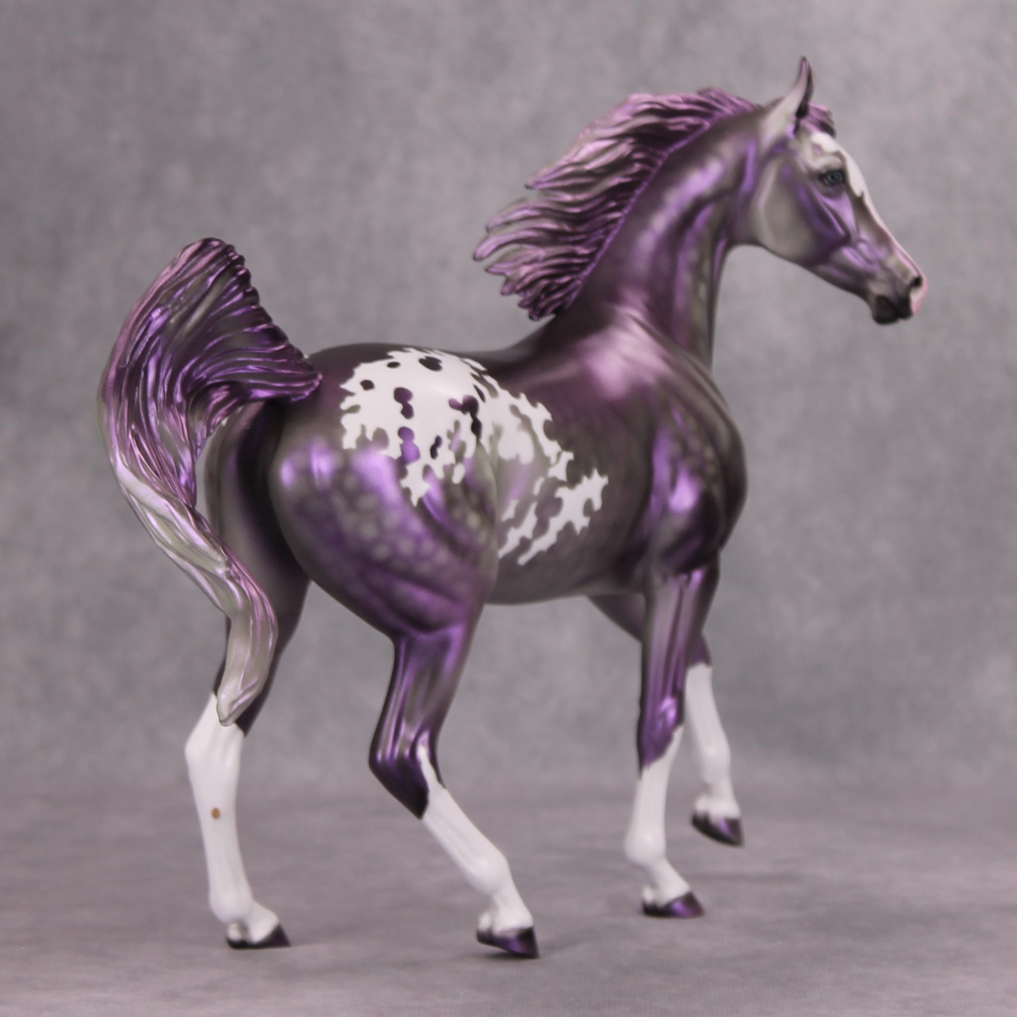 Purple Haze OOAK Deco Green/Purple Arabian Mare By Dawn Quick MM24