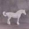 DAH25 Stone Heavy Draft Mare with long mane, forelock &amp; flipped tail - May release