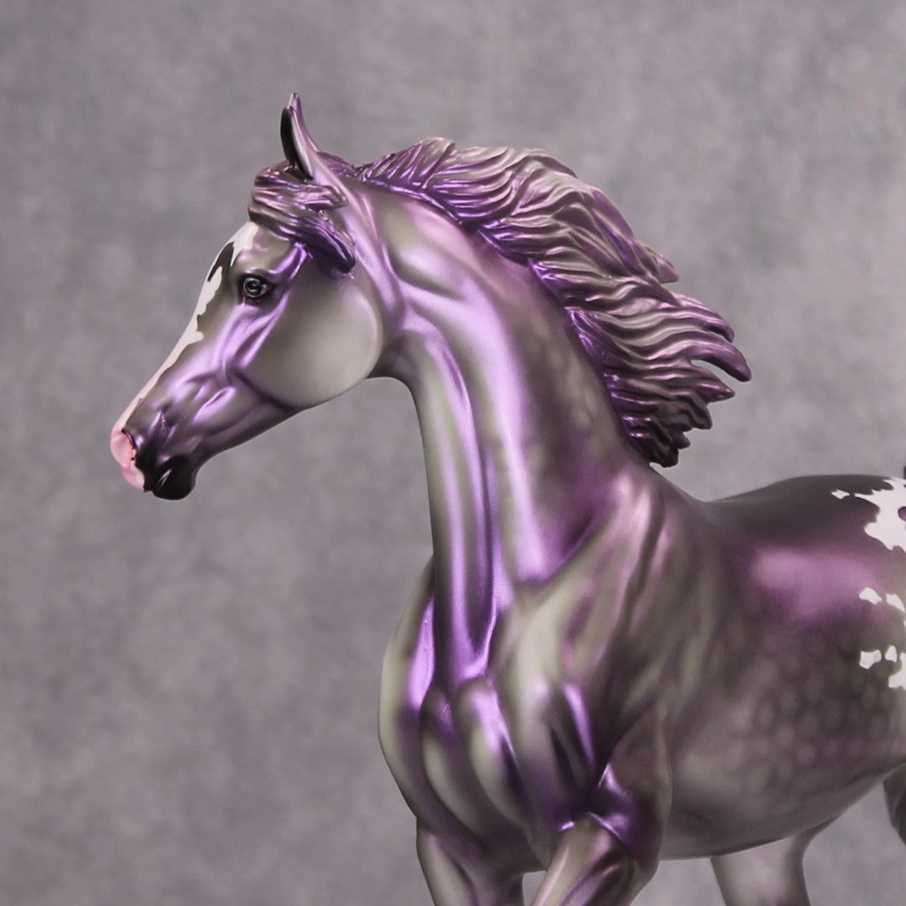 Purple Haze OOAK Deco Green/Purple Arabian Mare By Dawn Quick MM24