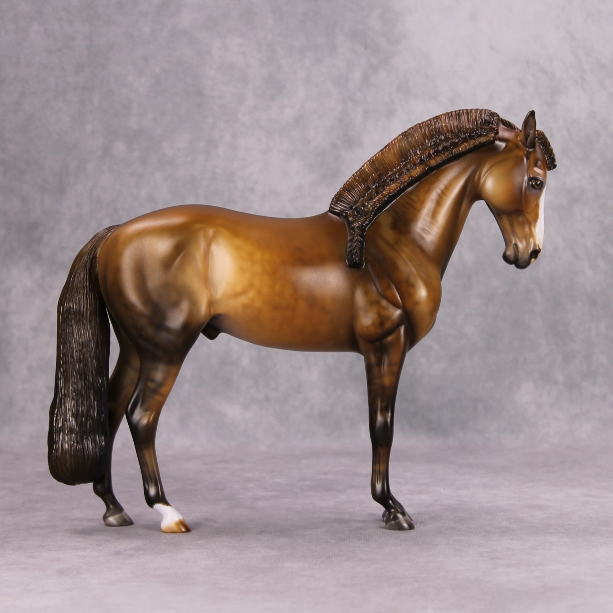 Preview Listing Only Carmel Cookie OOAK Dappled Dun Andalusian By Julie Keim MM24 MHP Auction