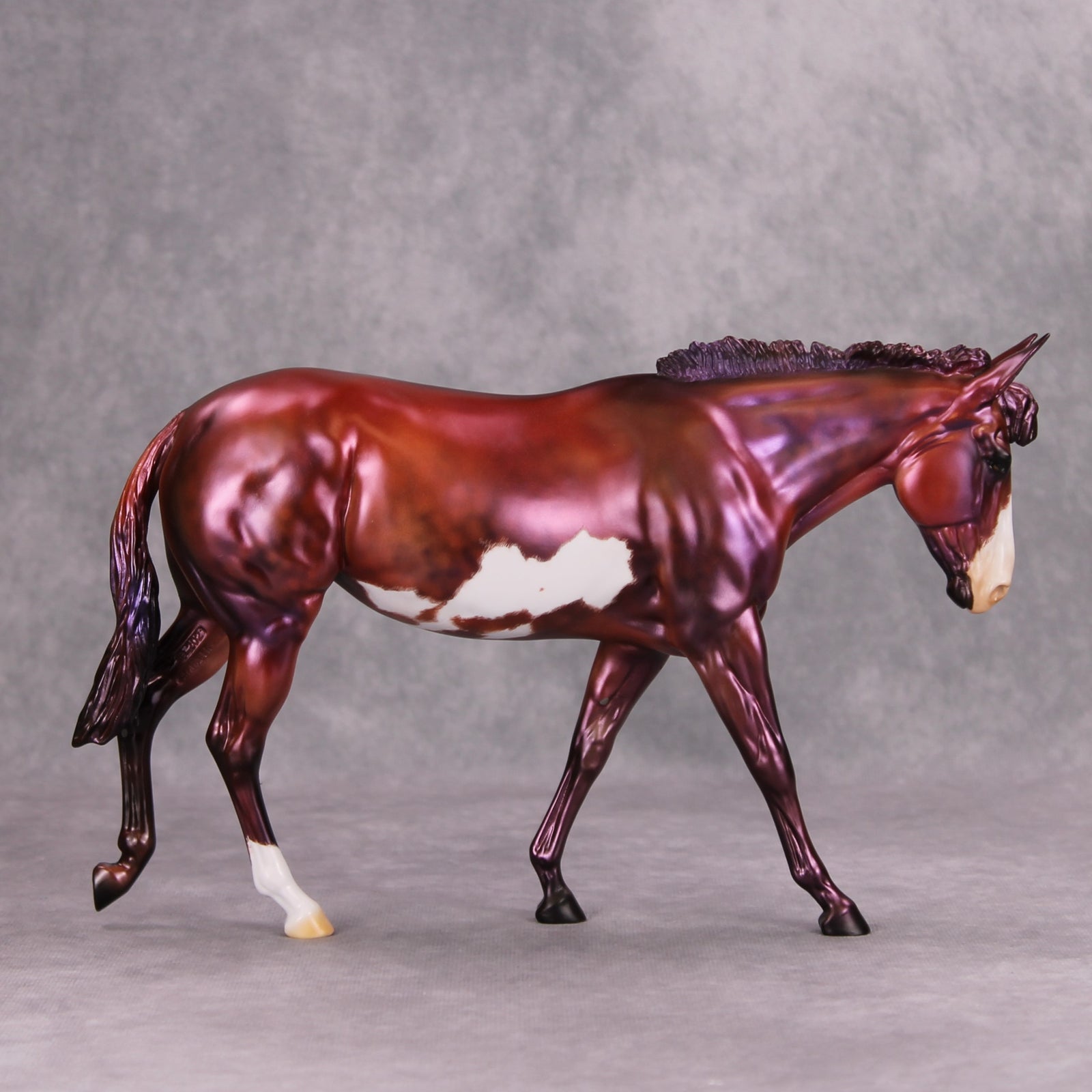 She's Mauvey, Baby OOAK Deco Mauve Mule By Julie Keim MM24