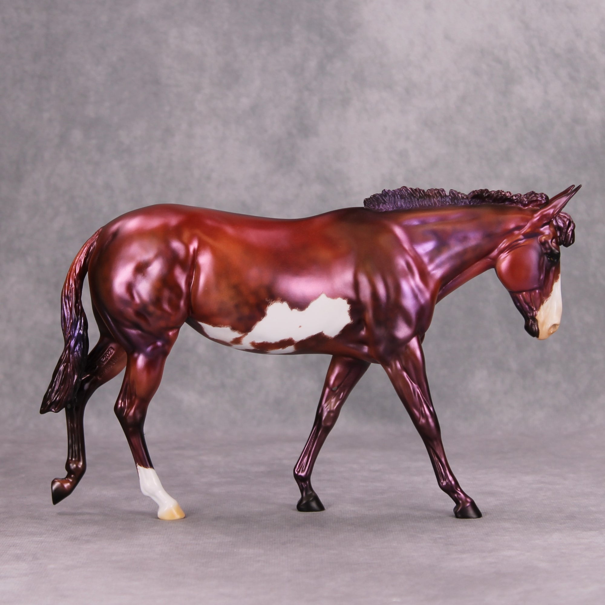 She's Mauvey, Baby OOAK Deco Mauve Mule By Julie Keim MM24