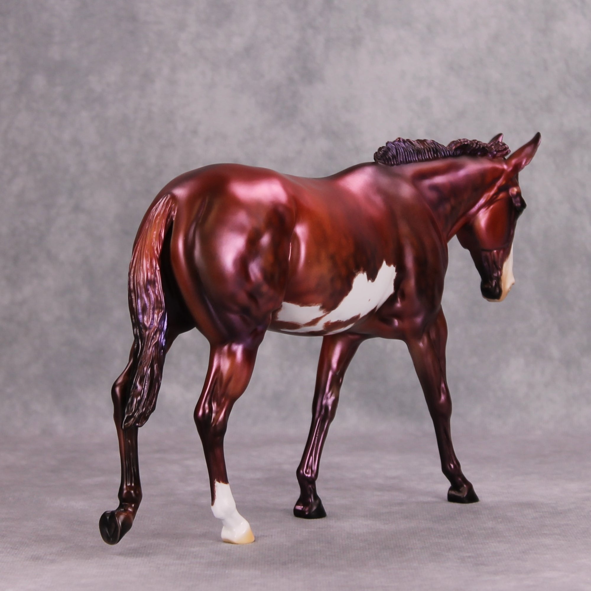 She&#39;s Mauvey, Baby OOAK Deco Mauve Mule By Julie Keim MM24