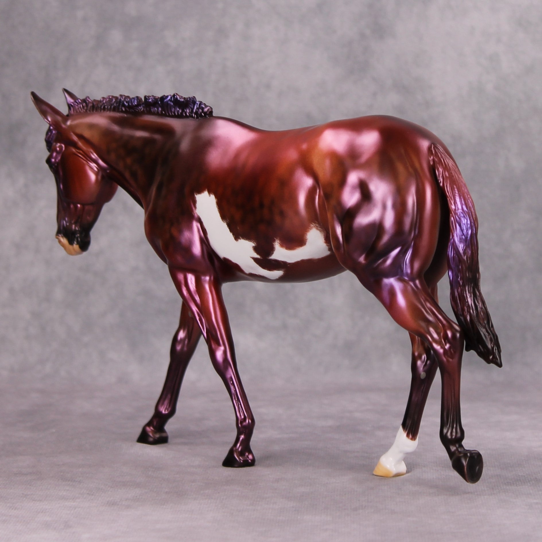 She&#39;s Mauvey, Baby OOAK Deco Mauve Mule By Julie Keim MM24