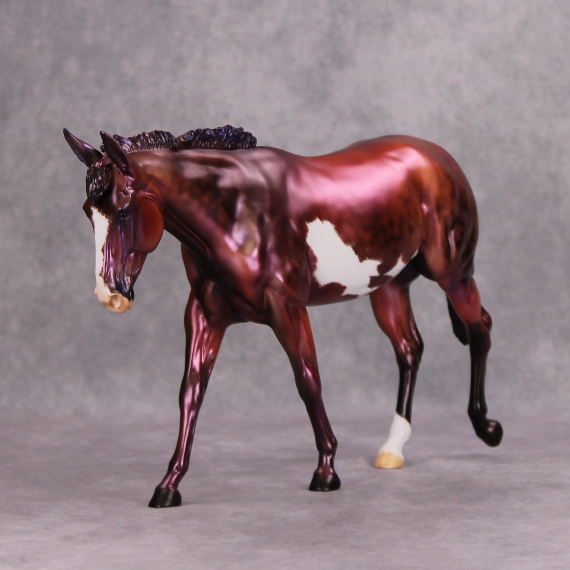 She&#39;s Mauvey, Baby OOAK Deco Mauve Mule By Julie Keim MM24