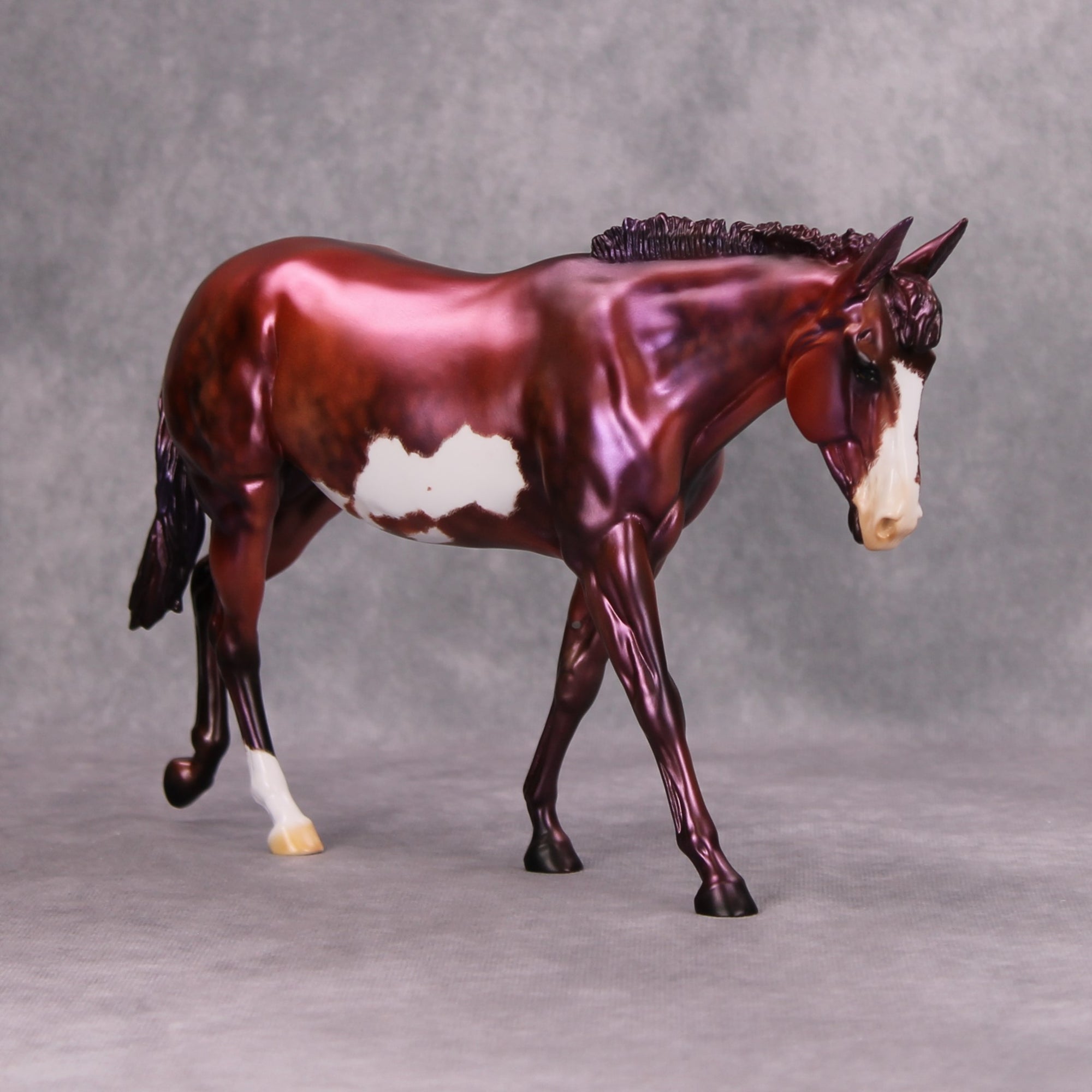 She&#39;s Mauvey, Baby OOAK Deco Mauve Mule By Julie Keim MM24