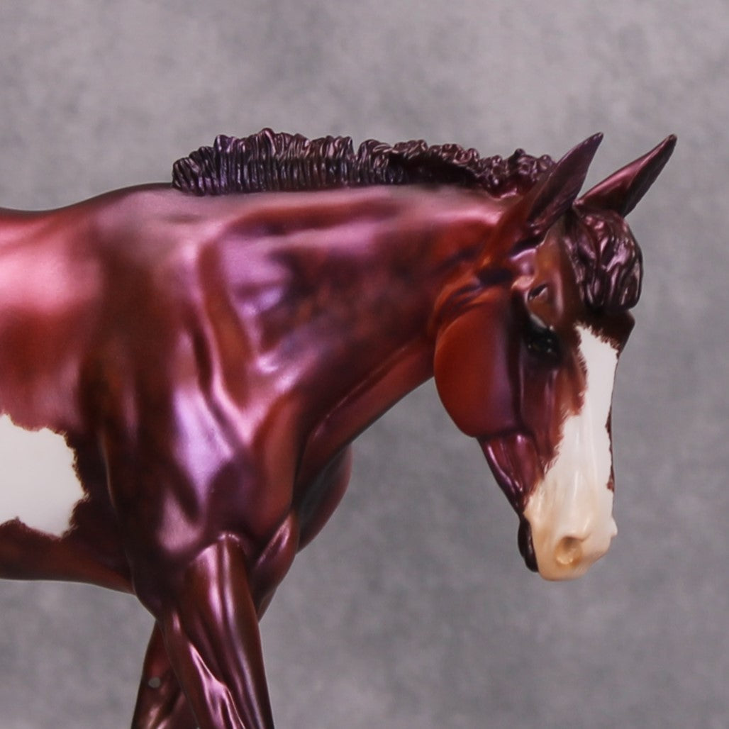 She&#39;s Mauvey, Baby OOAK Deco Mauve Mule By Julie Keim MM24