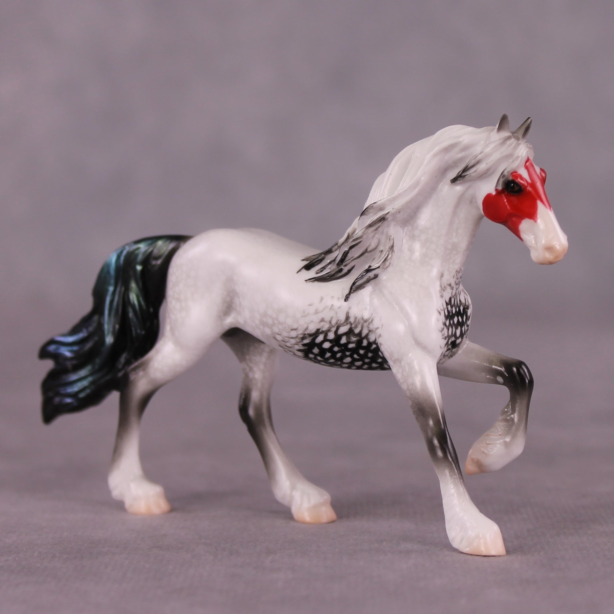 "Wyandotte" OOAK Friesian Chip By Jess Hamill - Menagerie Series