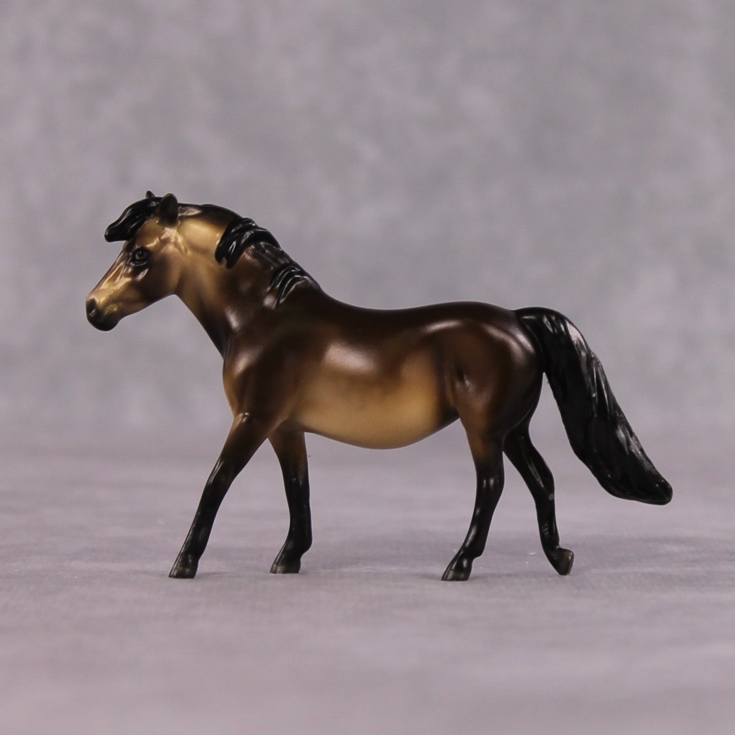 "Niarah" OOAK Dappled Sooty Buckskin Pony Chip By Ellen Robbins Shakespeare Sonnet 18 & 130 Chips CL25