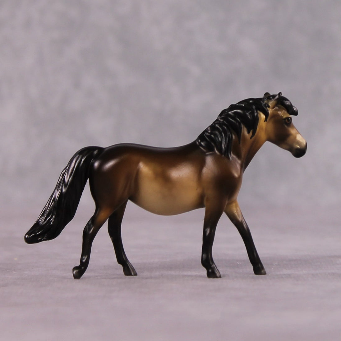 "Niarah" OOAK Dappled Sooty Buckskin Pony Chip By Ellen Robbins Shakespeare Sonnet 18 & 130 Chips CL25