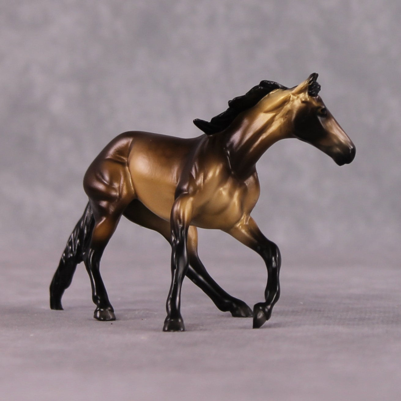 "Mystique" OOAK Dappled Sooty Buckskin Cutter Chip By Ellen Robbins Shakespeare Sonnet 18 &amp; 130 Chips CL25