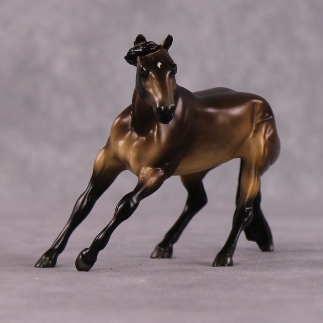 "Mystique" OOAK Dappled Sooty Buckskin Cutter Chip By Ellen Robbins Shakespeare Sonnet 18 &amp; 130 Chips CL25