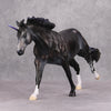 Darkness Von Gothik OOAK Deco Dappled Purple Grey Unicorn Remington By Jess Hamill MM24
