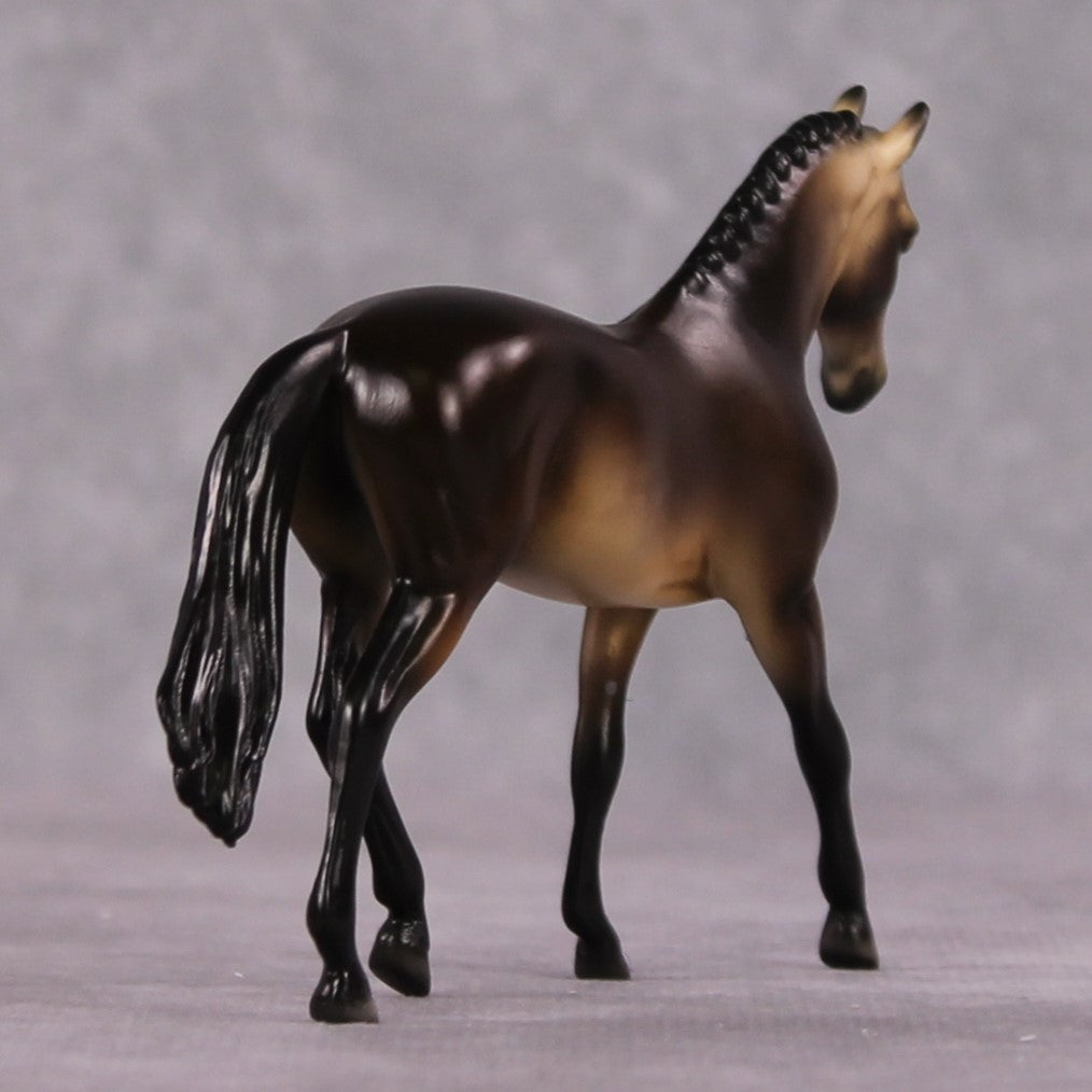 "Cire" OOAK Dappled Sooty Buckskin Warmblood Chip By Ellen Robbins Shakespeare Sonnet 18 & 130 Chips CL25