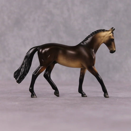 "Cire" OOAK Dappled Sooty Buckskin Warmblood Chip By Ellen Robbins Shakespeare Sonnet 18 & 130 Chips CL25